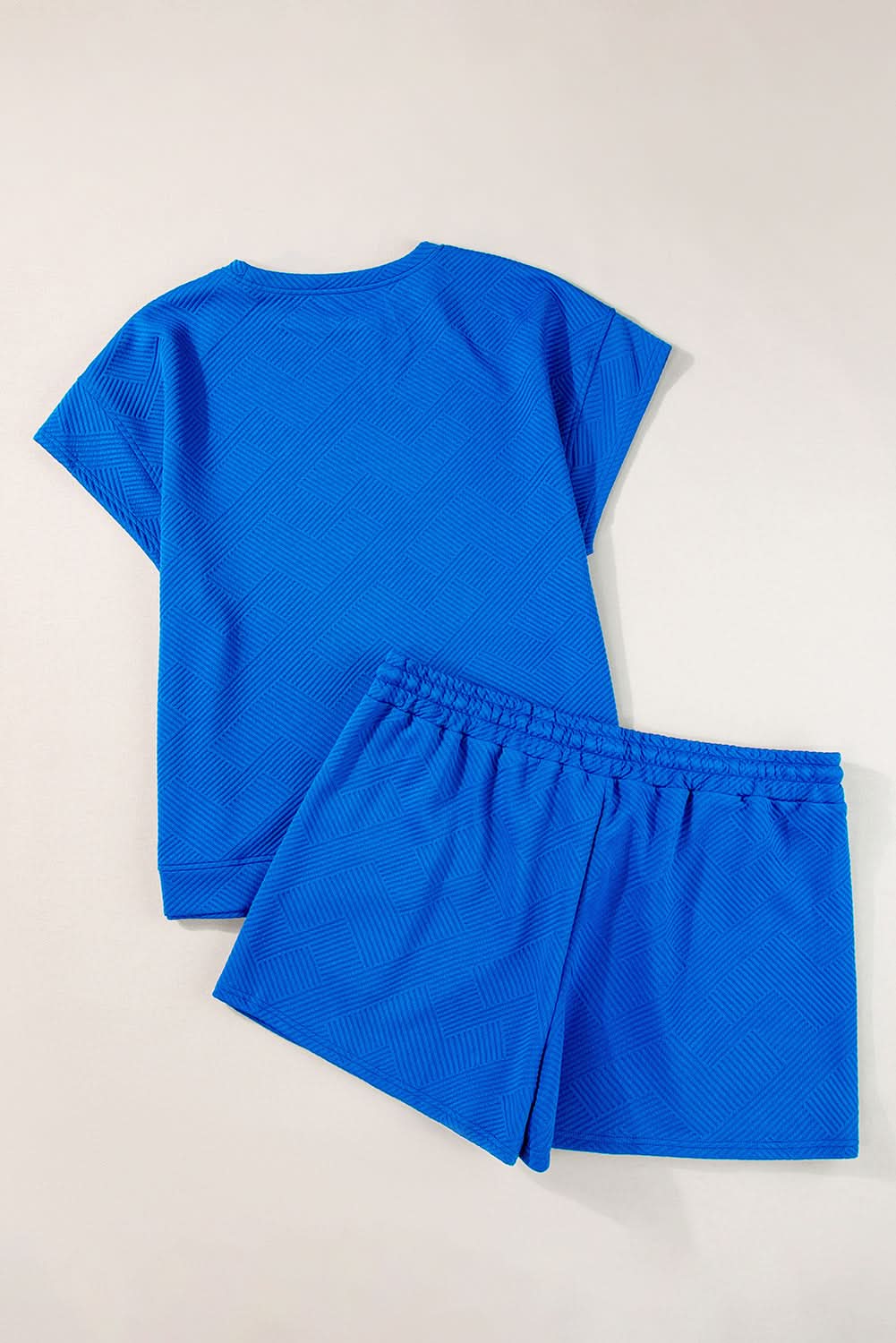 Chic dark blue plus size 2-piece set - Love Salve